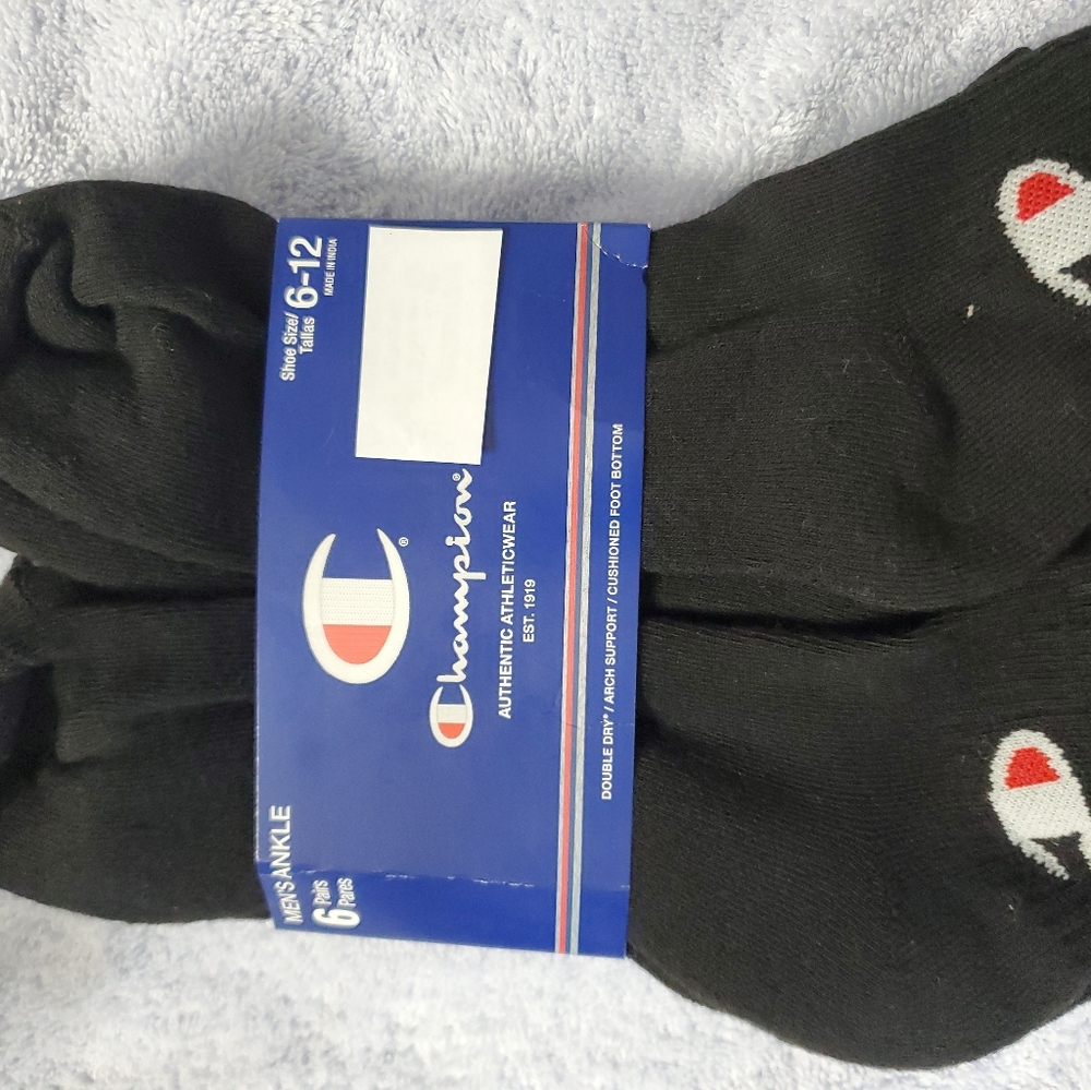 Champion men's black socks